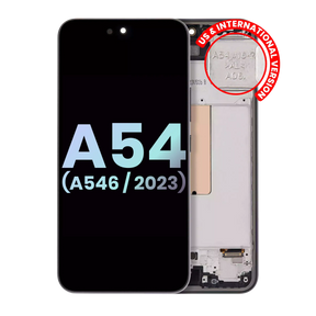OLED Assembly With Frame Compatible For Samsung Galaxy A54 5G Replacement (A546 / 2023) (US & International Version) (Service Pack) (Graphite)