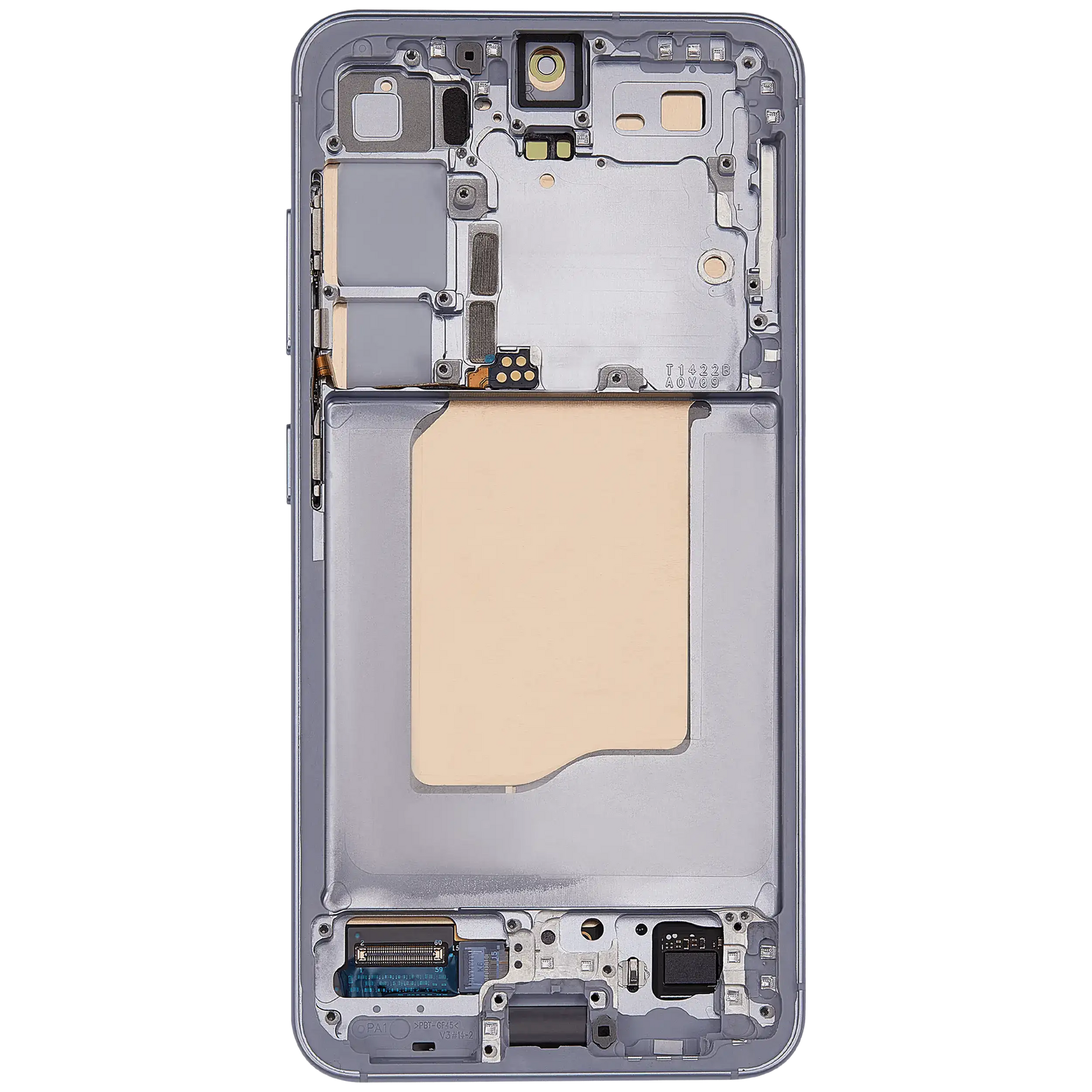 OLED Assembly With Frame Compatible For Samsung Galaxy S25 5G Replacement (US & International Version) (Refurbished) (Icy Blue)