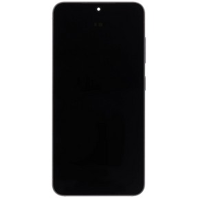 OLED Assembly With Frame Compatible For Samsung Galaxy S25 5G Replacement (US & International) (Refurbished) (Silver Shadow)