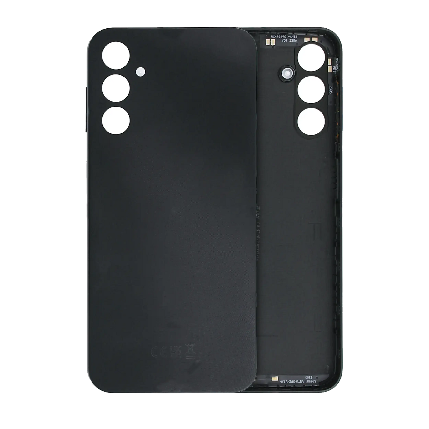 Back Cover Glass Compatible For Samsung Galaxy A14 5G (A146 / 2023) (Service Pack) (Black)