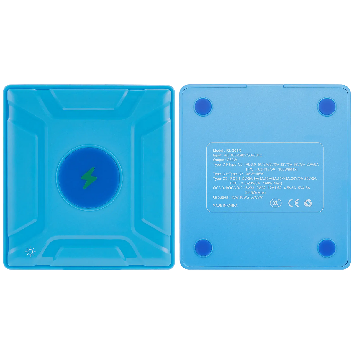 RL-304R 260W (6 in 1) GaN Multi-Port Wireless Charging Station (ReLife)