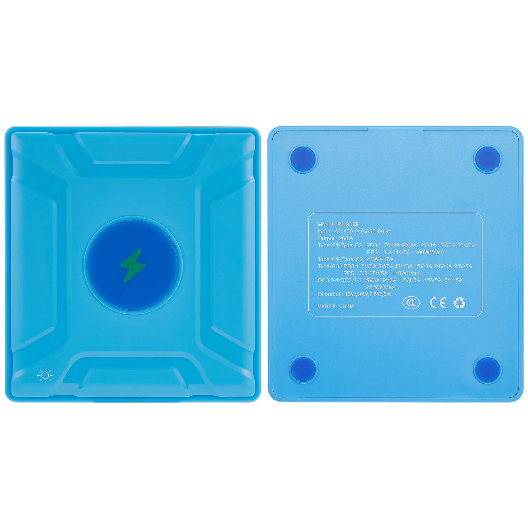 RL-304R 260W (6 in 1) GaN Multi-Port Wireless Charging Station (ReLife)