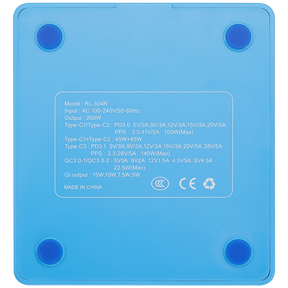 RL-304R 260W (6 in 1) GaN Multi-Port Wireless Charging Station (ReLife)