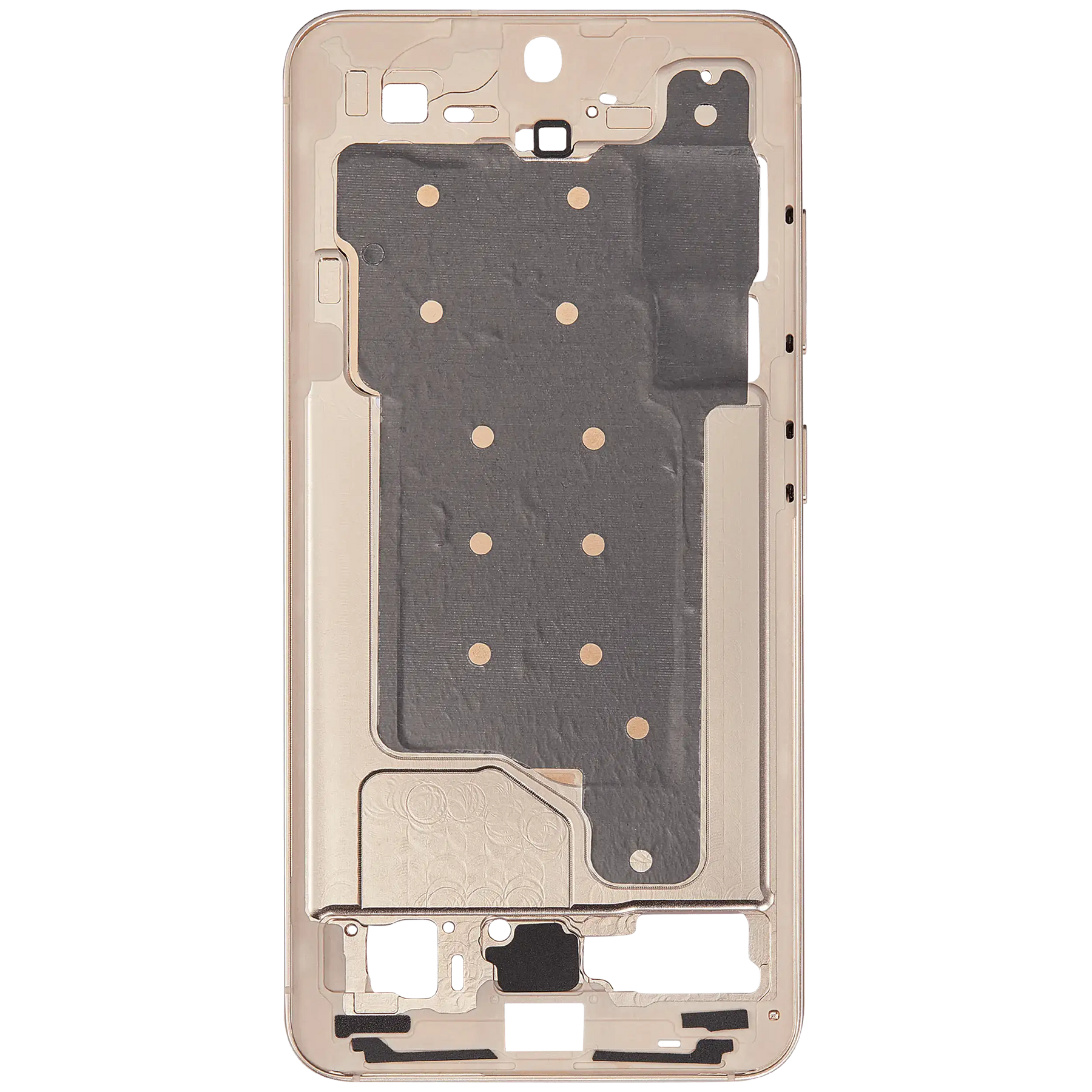 Mid-Frame Housing Compatible For Samsung Galaxy S25 5G Replacement  (US & International Version) (Pink Gold)