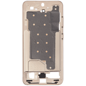 Mid-Frame Housing Compatible For Samsung Galaxy S25 5G Replacement  (US & International Version) (Pink Gold)