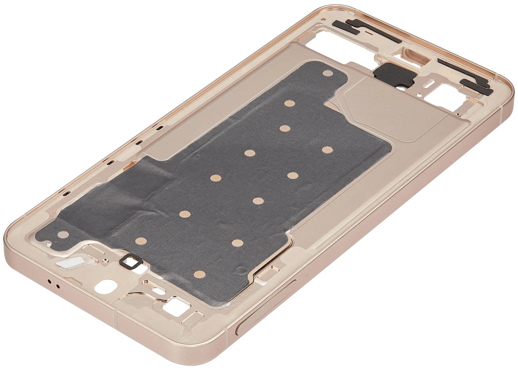 Mid-Frame Housing Compatible For Samsung Galaxy S25 5G Replacement  (US & International Version) (Pink Gold)