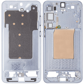 Mid-Frame Housing Compatible For Samsung Galaxy S25 Plus 5G (US & International Version) (Icy Blue)