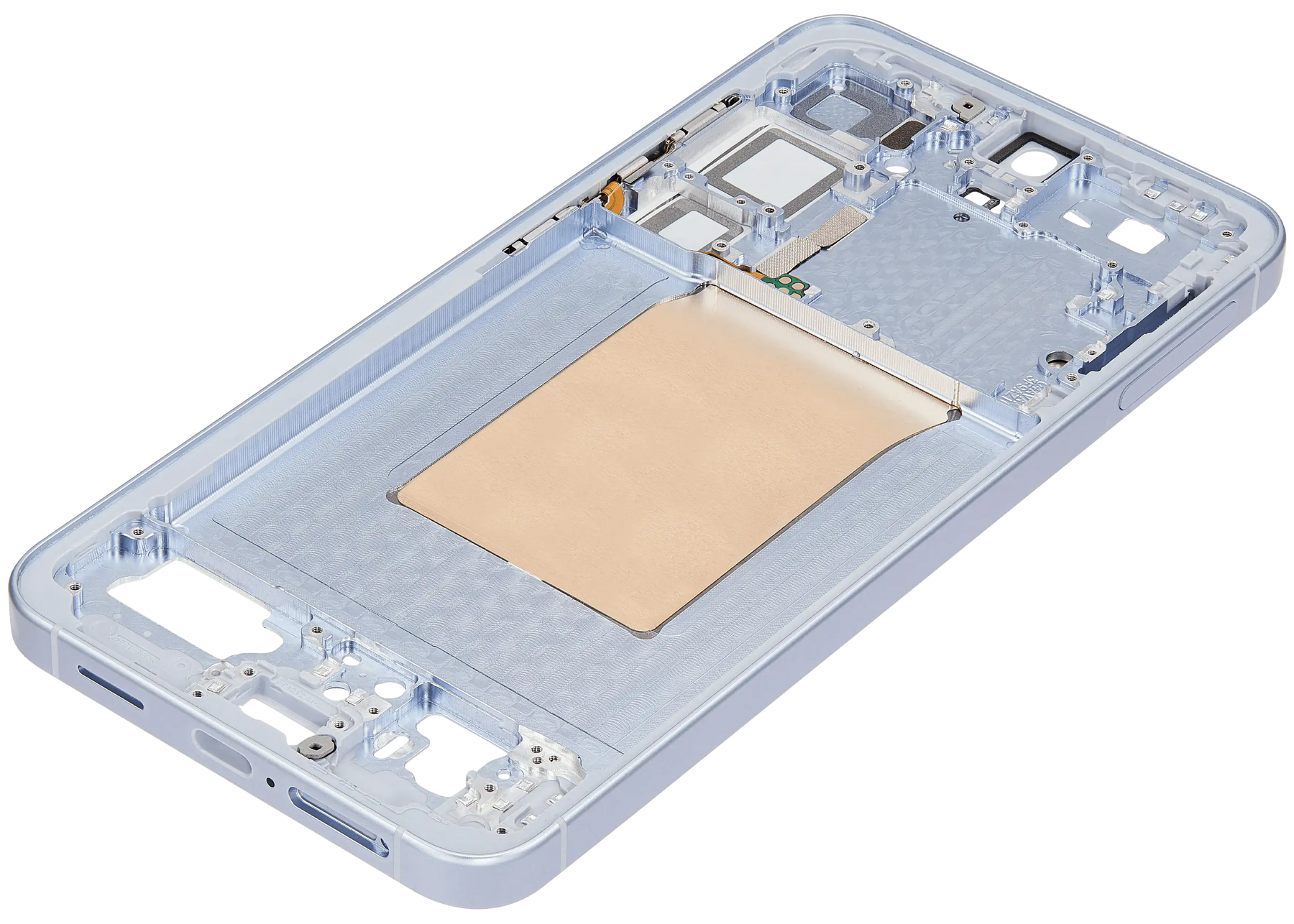 Mid-Frame Housing Compatible For Samsung Galaxy S25 Plus 5G (US & International Version) (Icy Blue)