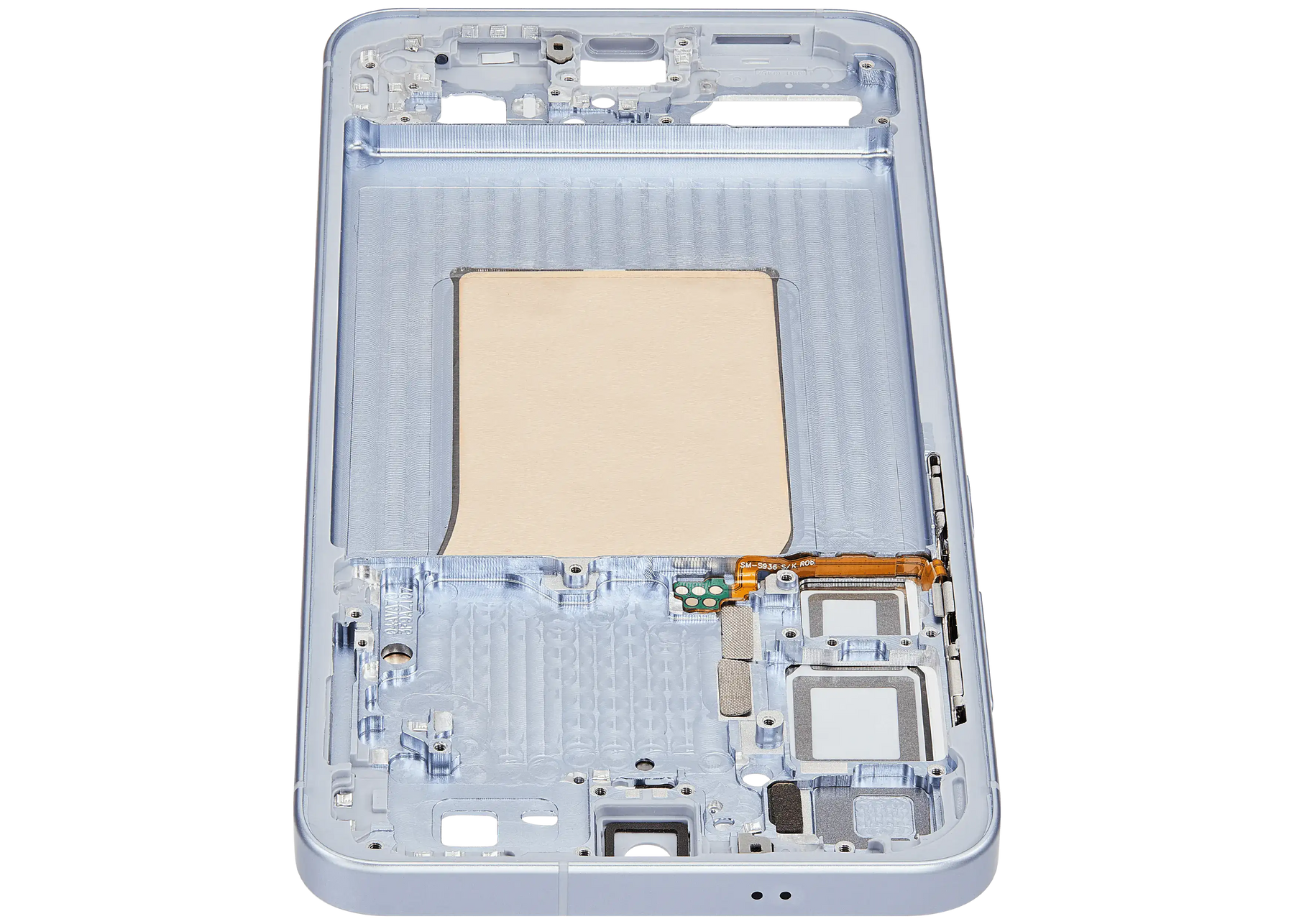 Mid-Frame Housing Compatible For Samsung Galaxy S25 Plus 5G (US & International Version) (Icy Blue)