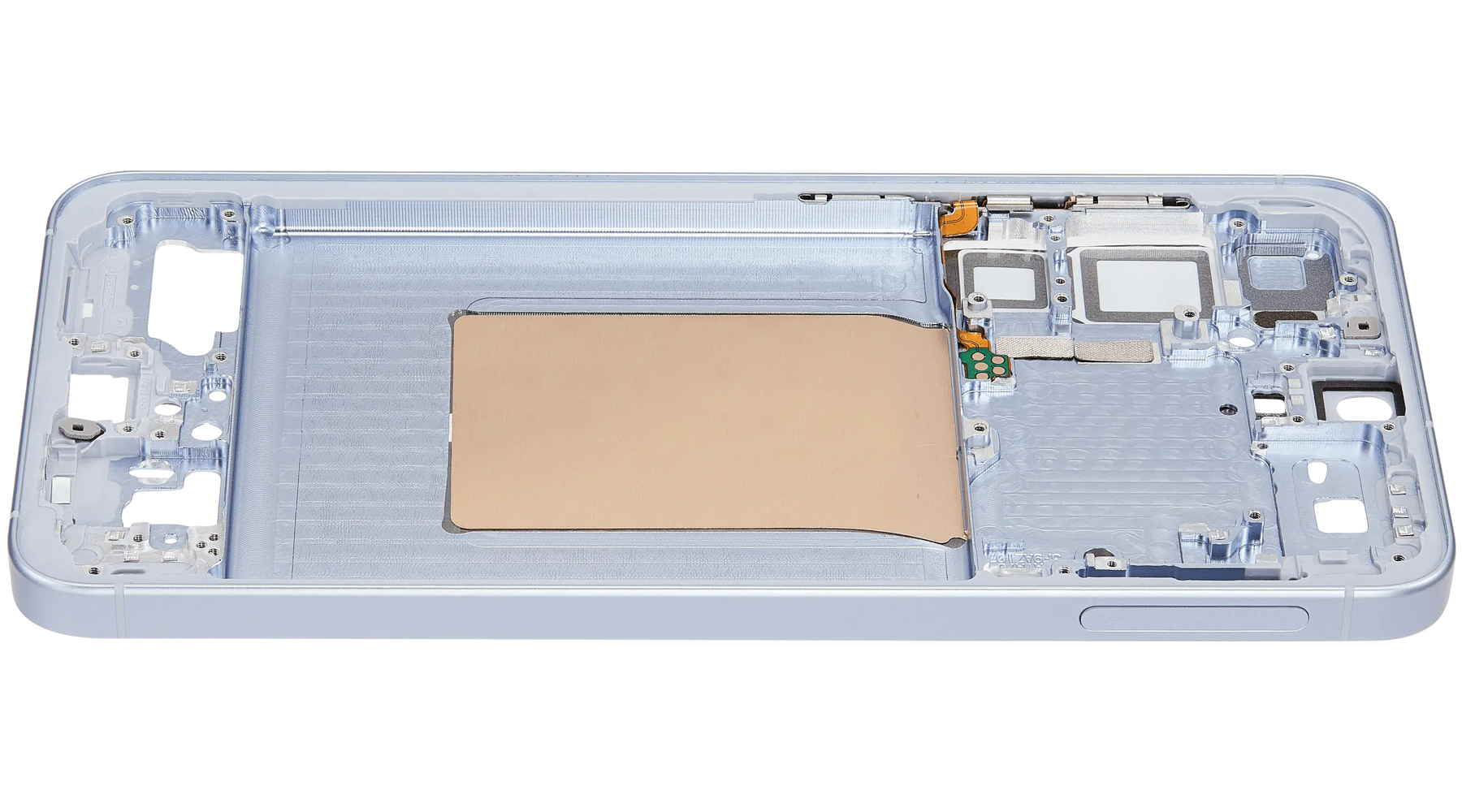 Mid-Frame Housing Compatible For Samsung Galaxy S25 Plus 5G (US & International Version) (Icy Blue)