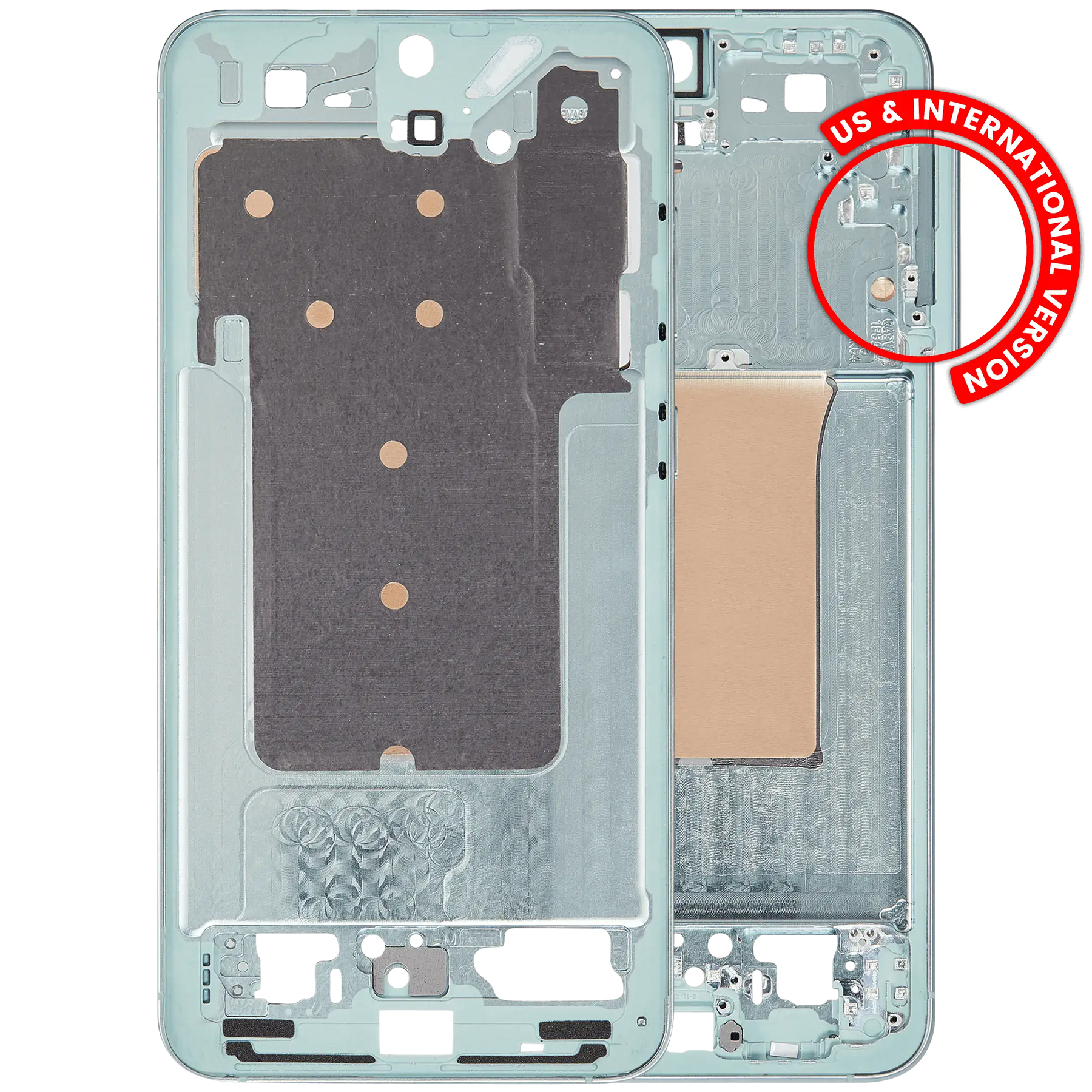 Mid-Frame Housing Compatible For Samsung Galaxy S25 Plus 5G (US & International Version) (Mint)