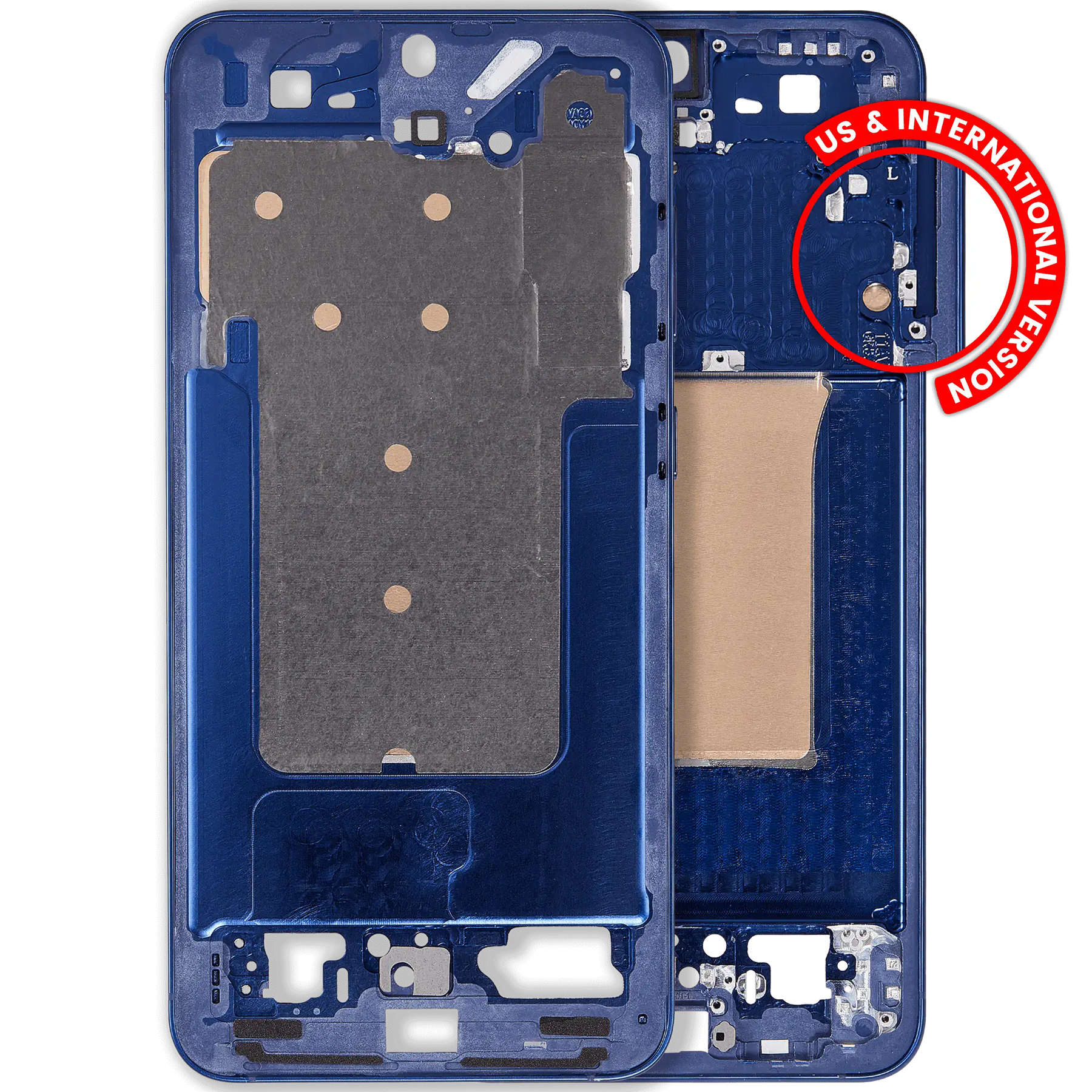 Mid-Frame Housing Compatible For Samsung Galaxy S25 Plus 5G (US & International Version) (Navy)