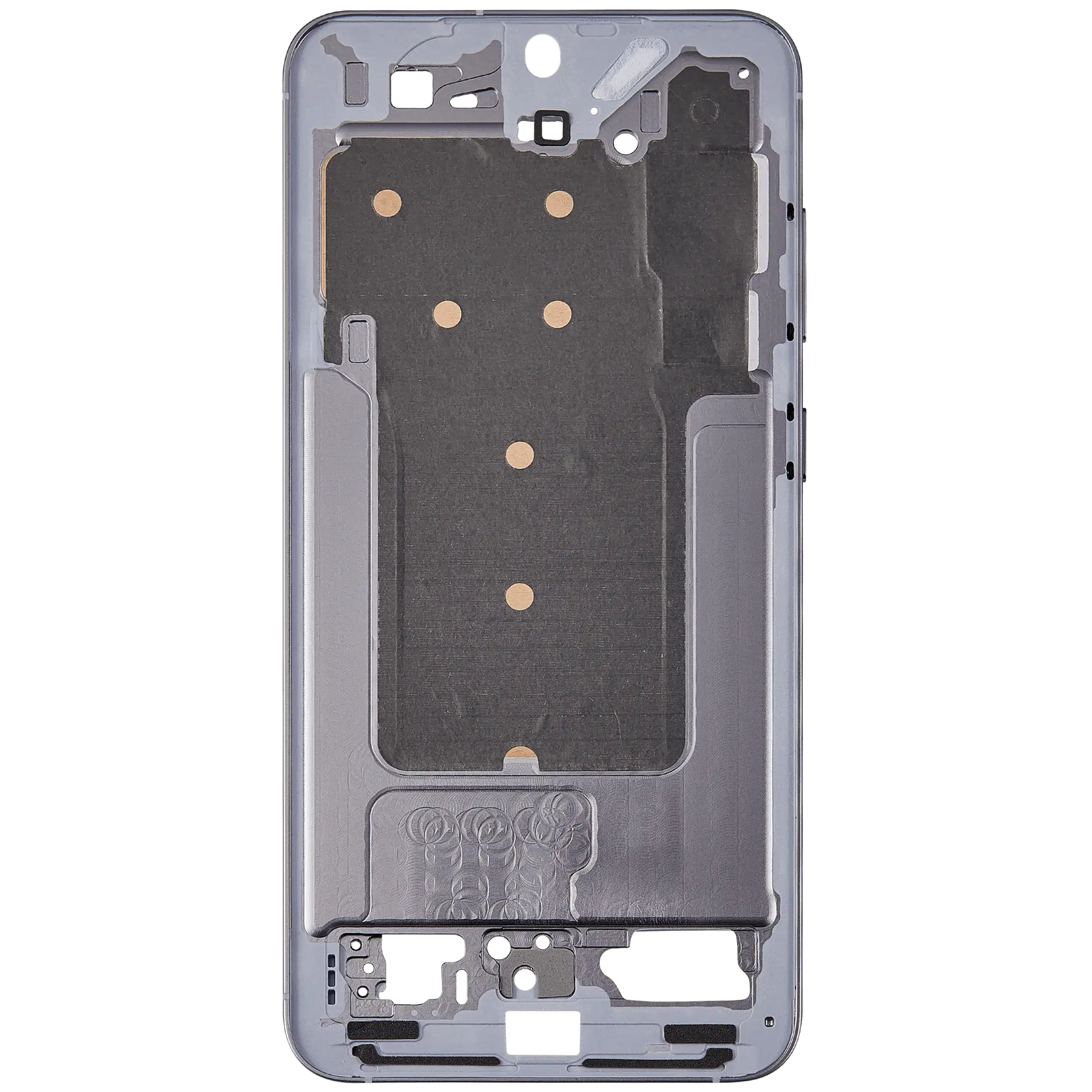 Mid-Frame Housing Compatible For Samsung Galaxy S25 Plus 5G (US & International Version) (Silver Shadow)