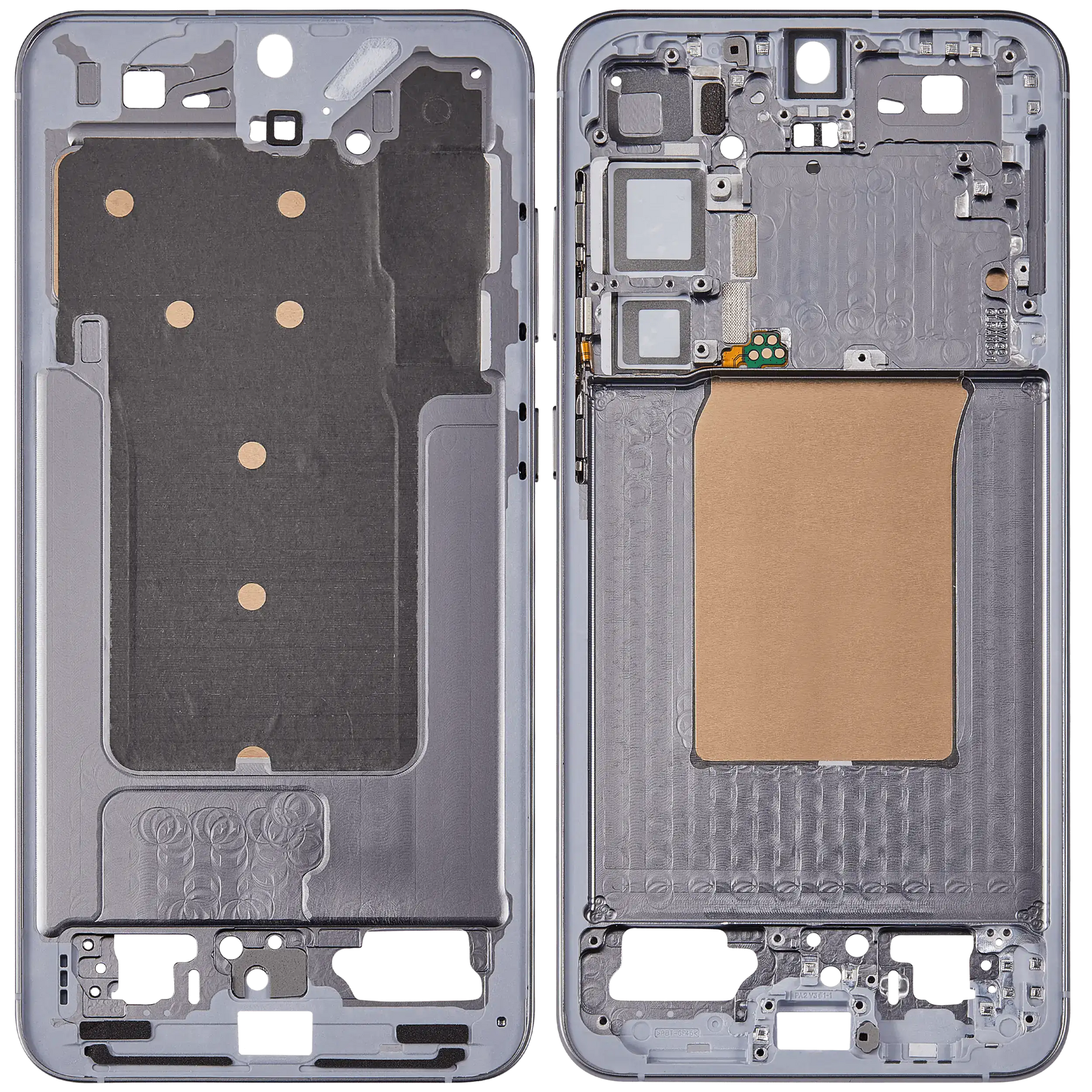 Mid-Frame Housing Compatible For Samsung Galaxy S25 Plus 5G (US & International Version) (Silver Shadow)