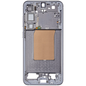 Mid-Frame Housing Compatible For Samsung Galaxy S25 Plus 5G (US & International Version) (Silver Shadow)
