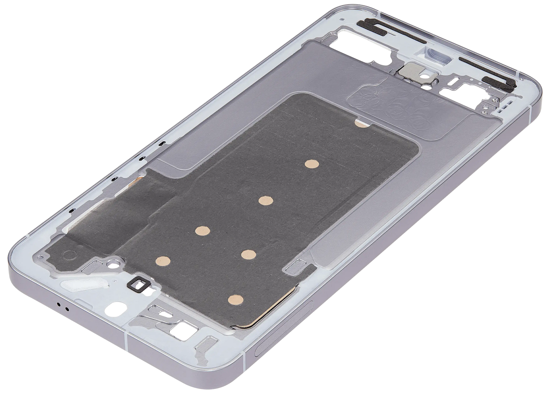 Mid-Frame Housing Compatible For Samsung Galaxy S25 Plus 5G (US & International Version) (Silver Shadow)