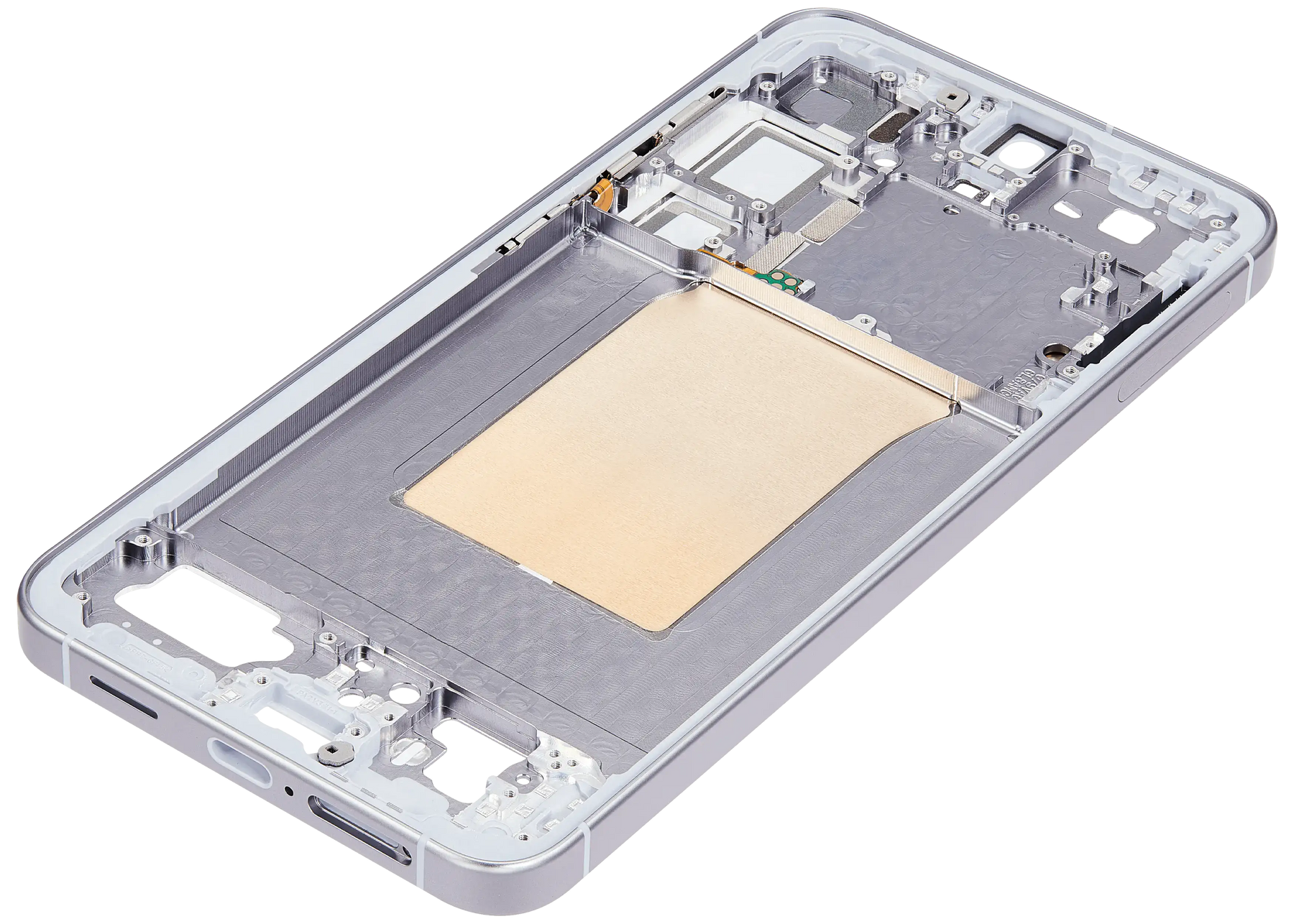 Mid-Frame Housing Compatible For Samsung Galaxy S25 Plus 5G (US & International Version) (Silver Shadow)