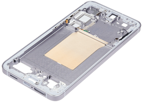 Mid-Frame Housing Compatible For Samsung Galaxy S25 Plus 5G (US & International Version) (Silver Shadow)