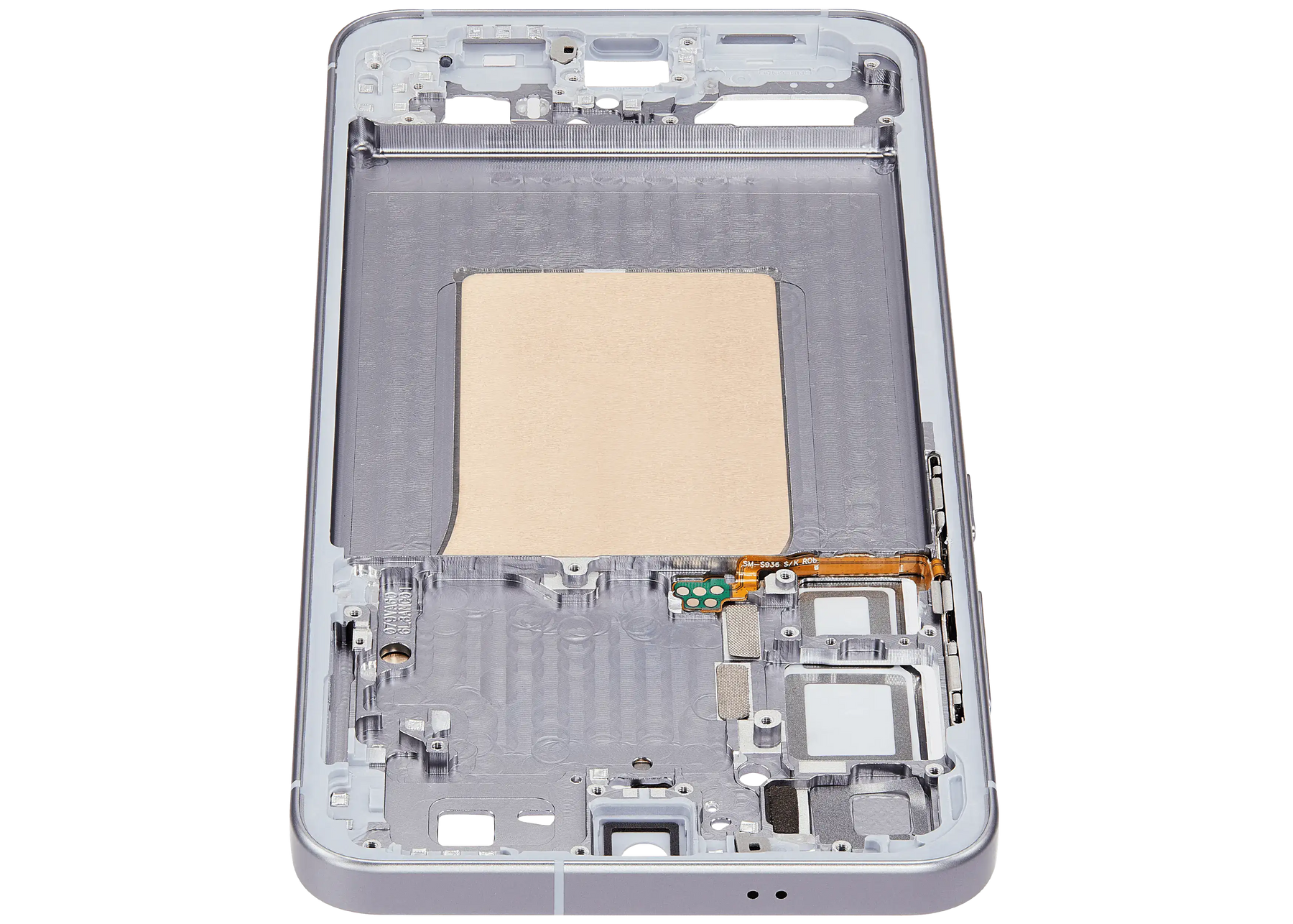 Mid-Frame Housing Compatible For Samsung Galaxy S25 Plus 5G (US & International Version) (Silver Shadow)