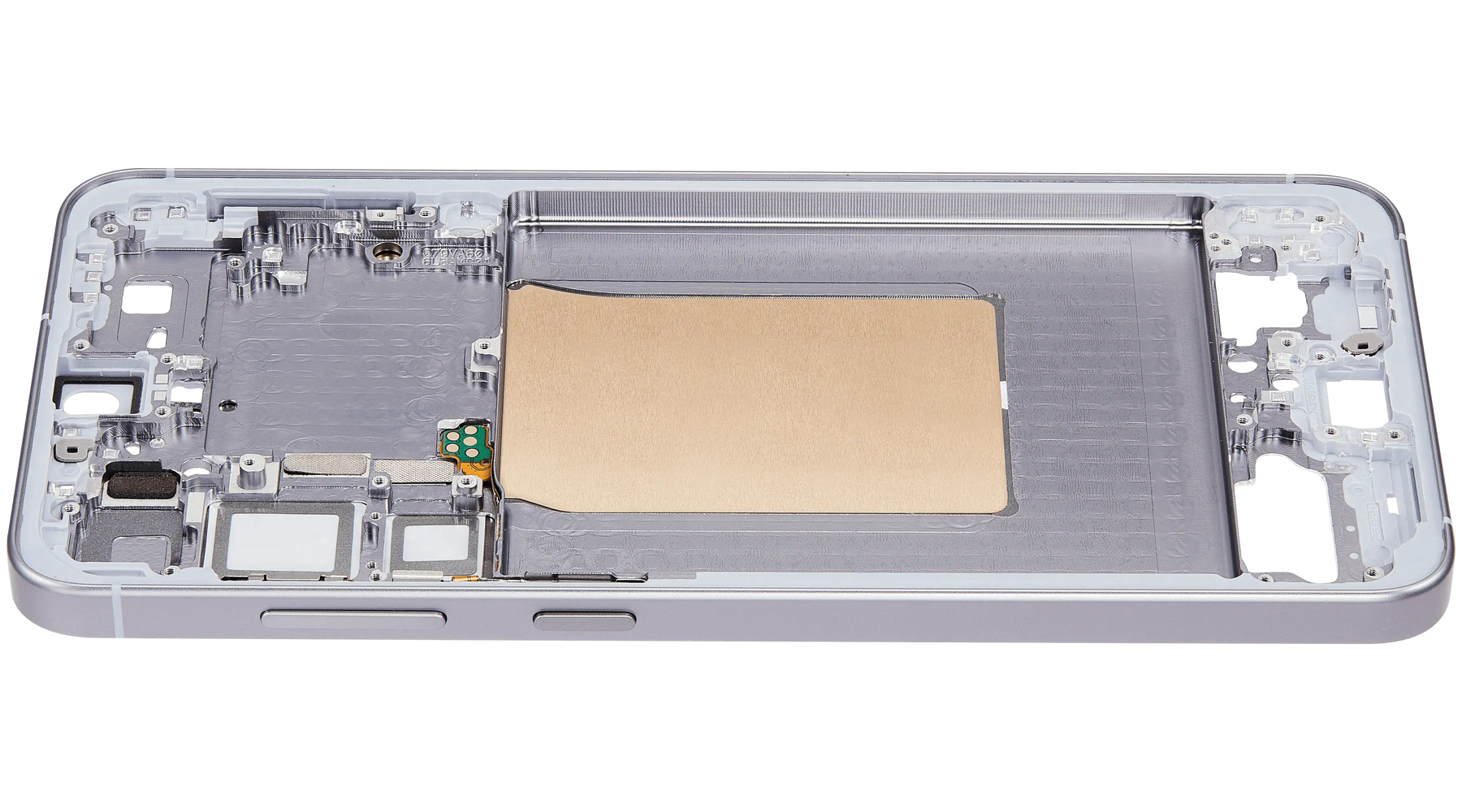 Mid-Frame Housing Compatible For Samsung Galaxy S25 Plus 5G (US & International Version) (Silver Shadow)