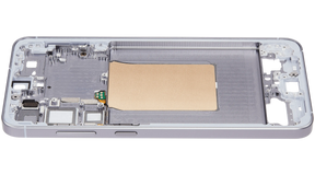 Mid-Frame Housing Compatible For Samsung Galaxy S25 Plus 5G (US & International Version) (Silver Shadow)