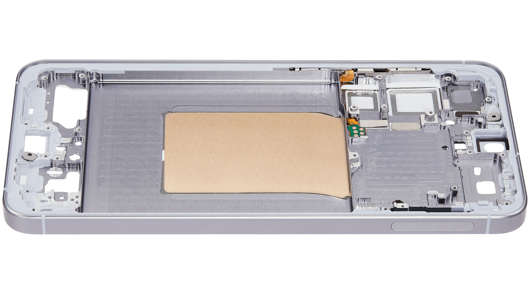 Mid-Frame Housing Compatible For Samsung Galaxy S25 Plus 5G (US & International Version) (Silver Shadow)