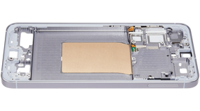 Mid-Frame Housing Compatible For Samsung Galaxy S25 Plus 5G (US & International Version) (Silver Shadow)