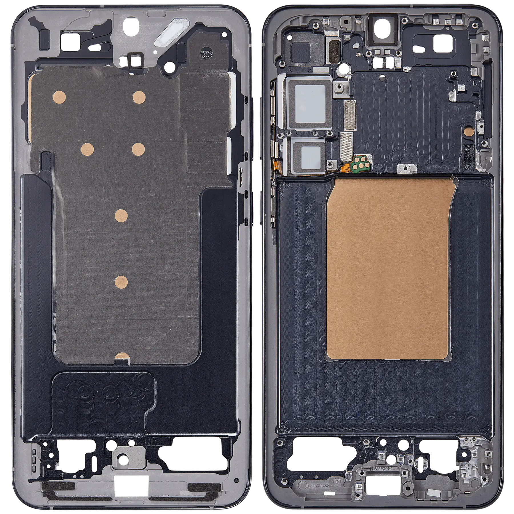 Mid-Frame Housing Compatible For Samsung Galaxy S25 Plus 5G (US & International Version) (Blue Black)