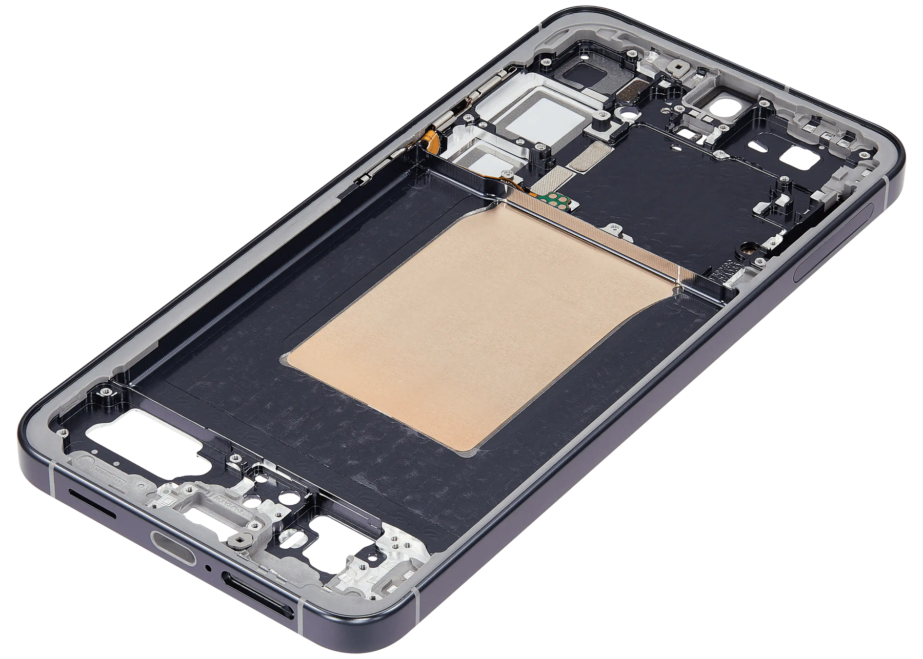 Mid-Frame Housing Compatible For Samsung Galaxy S25 Plus 5G (US & International Version) (Blue Black)