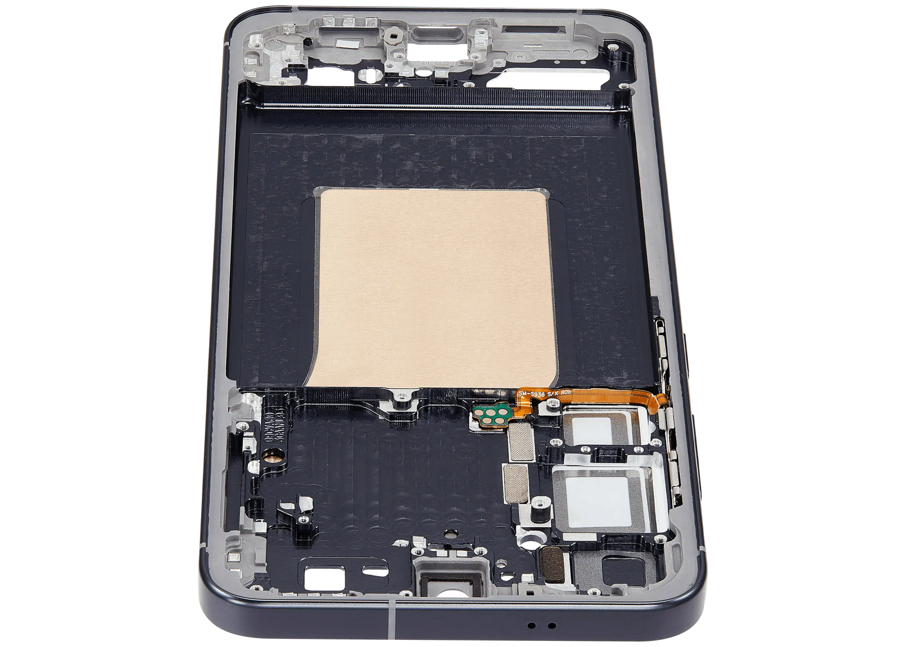 Mid-Frame Housing Compatible For Samsung Galaxy S25 Plus 5G (US & International Version) (Blue Black)