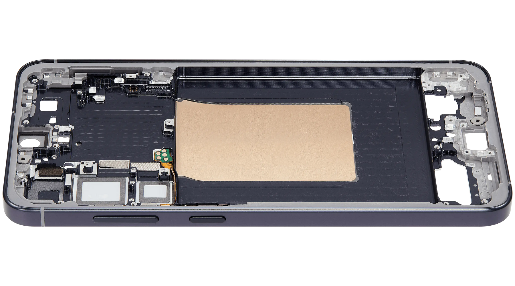 Mid-Frame Housing Compatible For Samsung Galaxy S25 Plus 5G (US & International Version) (Blue Black)