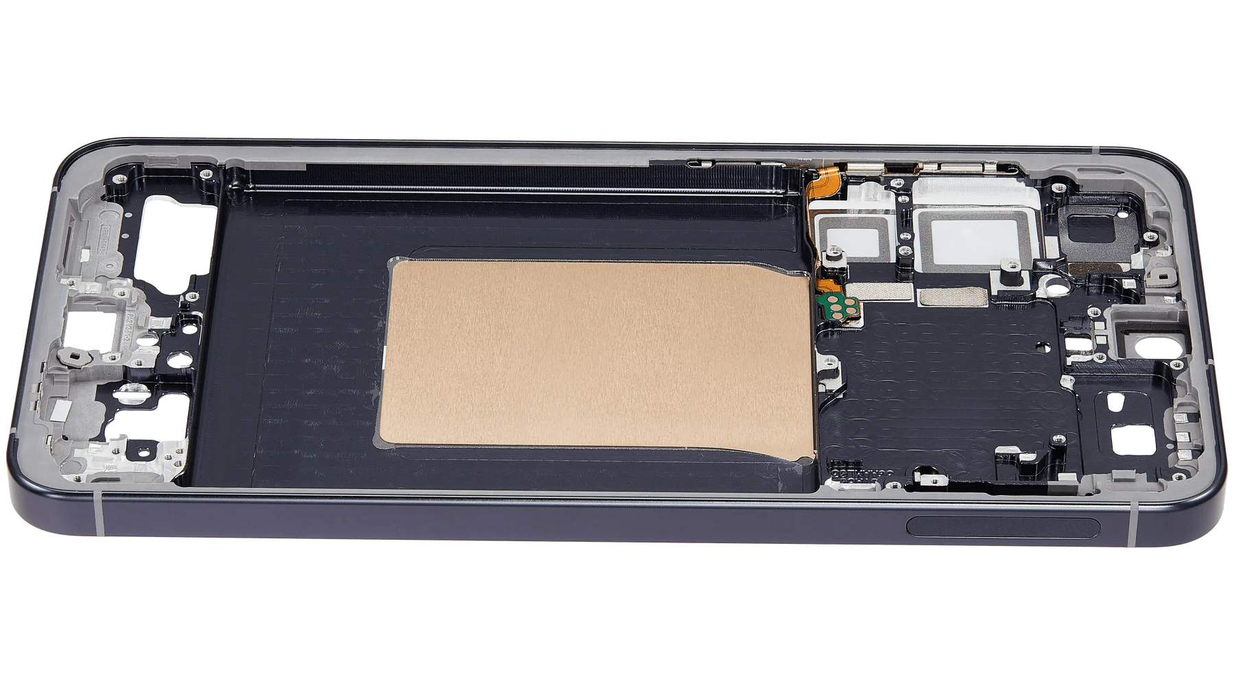 Mid-Frame Housing Compatible For Samsung Galaxy S25 Plus 5G (US & International Version) (Blue Black)