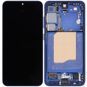 OLED Assembly With Frame Compatible For Samsung Galaxy S25 5G Replacement (US & International) (Service Pack) (Navy)
