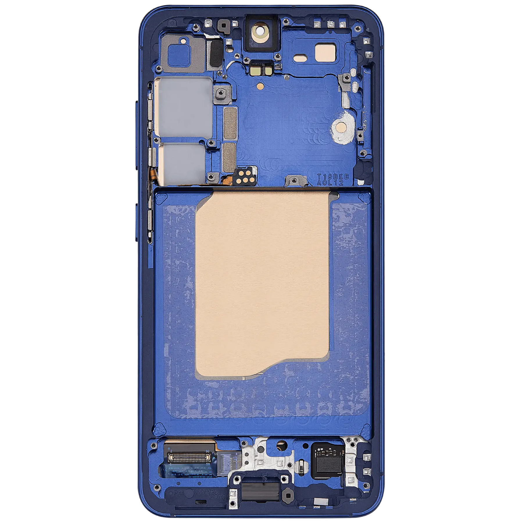 OLED Assembly With Frame Compatible For Samsung Galaxy S25 5G Replacement (US & International) (Service Pack) (Navy)