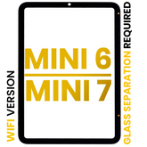 Front Glass Compatible For iPad Mini 6 (2021) / Mini 7 (2024) (Glass Separation Required) (WiFi Only) (Premium) (All Colors)