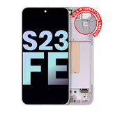 OLED Assembly With Frame Compatible For Samsung Galaxy S23 FE 5G (US & International Version) (Service Pack) (Mint / Cream / Purple / Indigo / Tangerine)