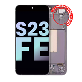 OLED Assembly With Frame Compatible For Samsung Galaxy S23 FE 5G (US & International Version) (Service Pack) (Graphite)