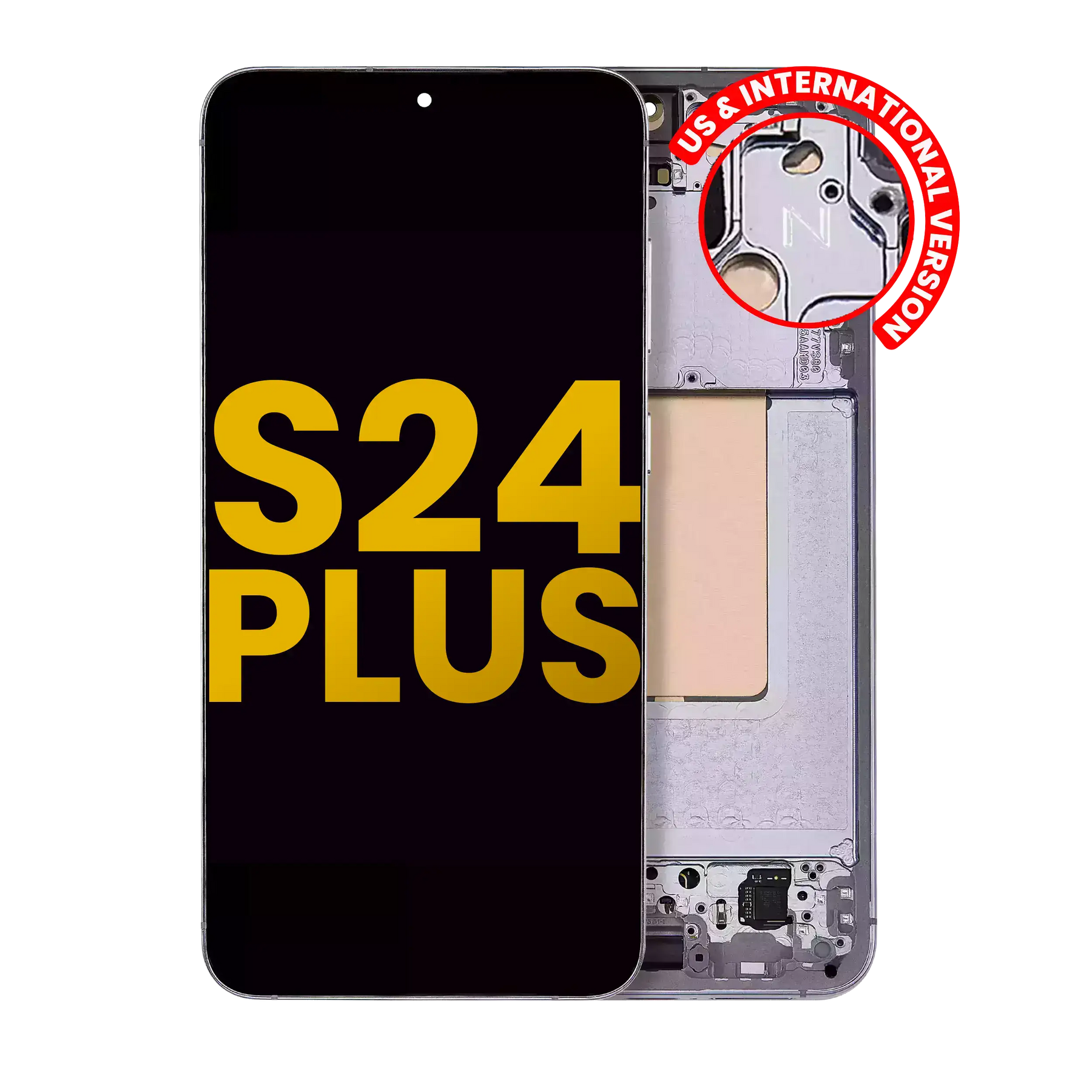 OLED Assembly With Frame Compatible For Samsung Galaxy S24 Plus 5G (US & International Version) (Refurbished) (Sapphire Blue)