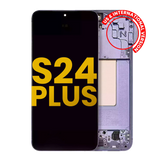 OLED Assembly With Frame Compatible For Samsung Galaxy S24 Plus 5G (US & International Version) (Refurbished) (Cobalt Violet)