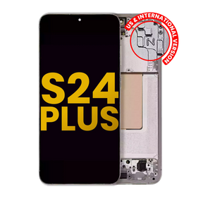 OLED Assembly With Frame Compatible For Samsung Galaxy S24 Plus 5G (US & International Version) (Refurbished) (Amber Yellow)