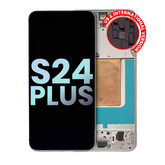 OLED Assembly With Frame Compatible For Samsung Galaxy S24 Plus 5G (US & International Version) (Service Pack) (Marble Grey)