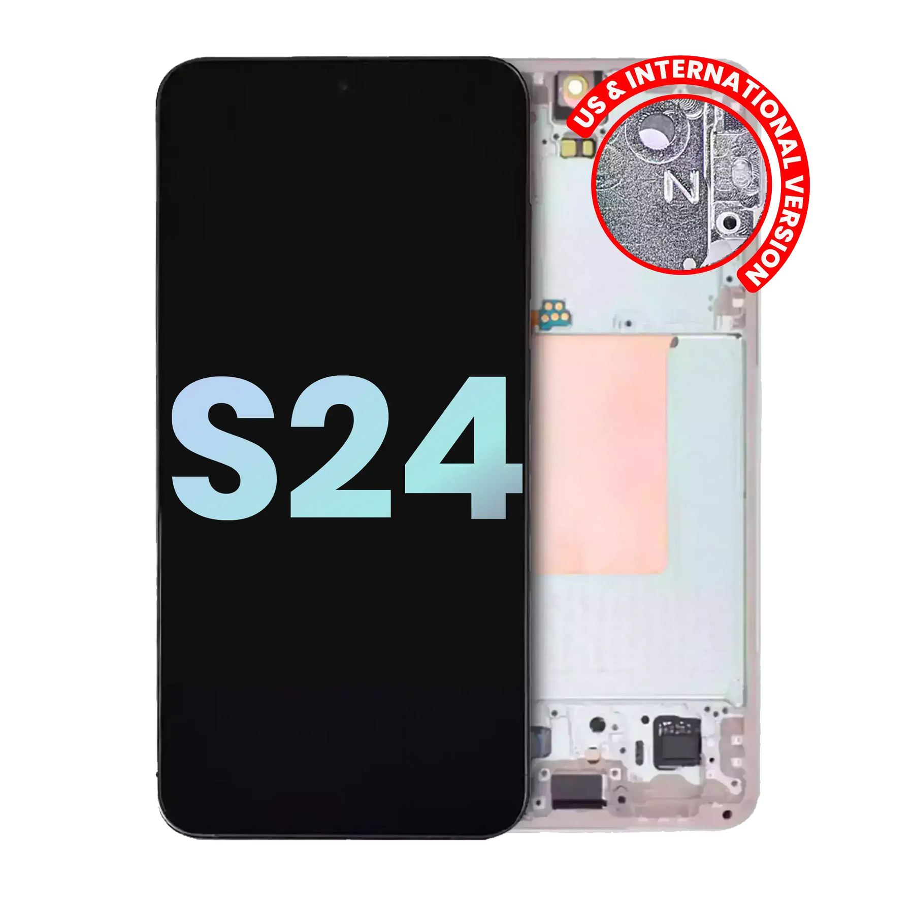 OLED Assembly With Frame Compatible For Samsung Galaxy S24 5G (US & International Version) (Service Pack) (Jade Green)