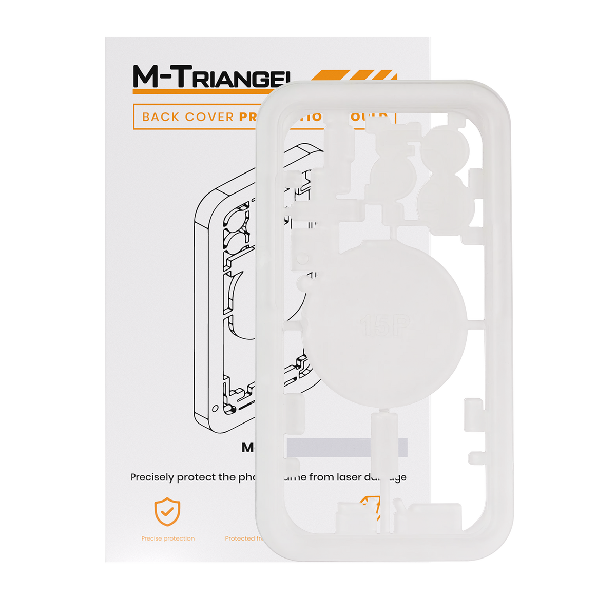 Laser Machine Protection Mold Compatible For iPhone 15 Pro (M-Triangel)