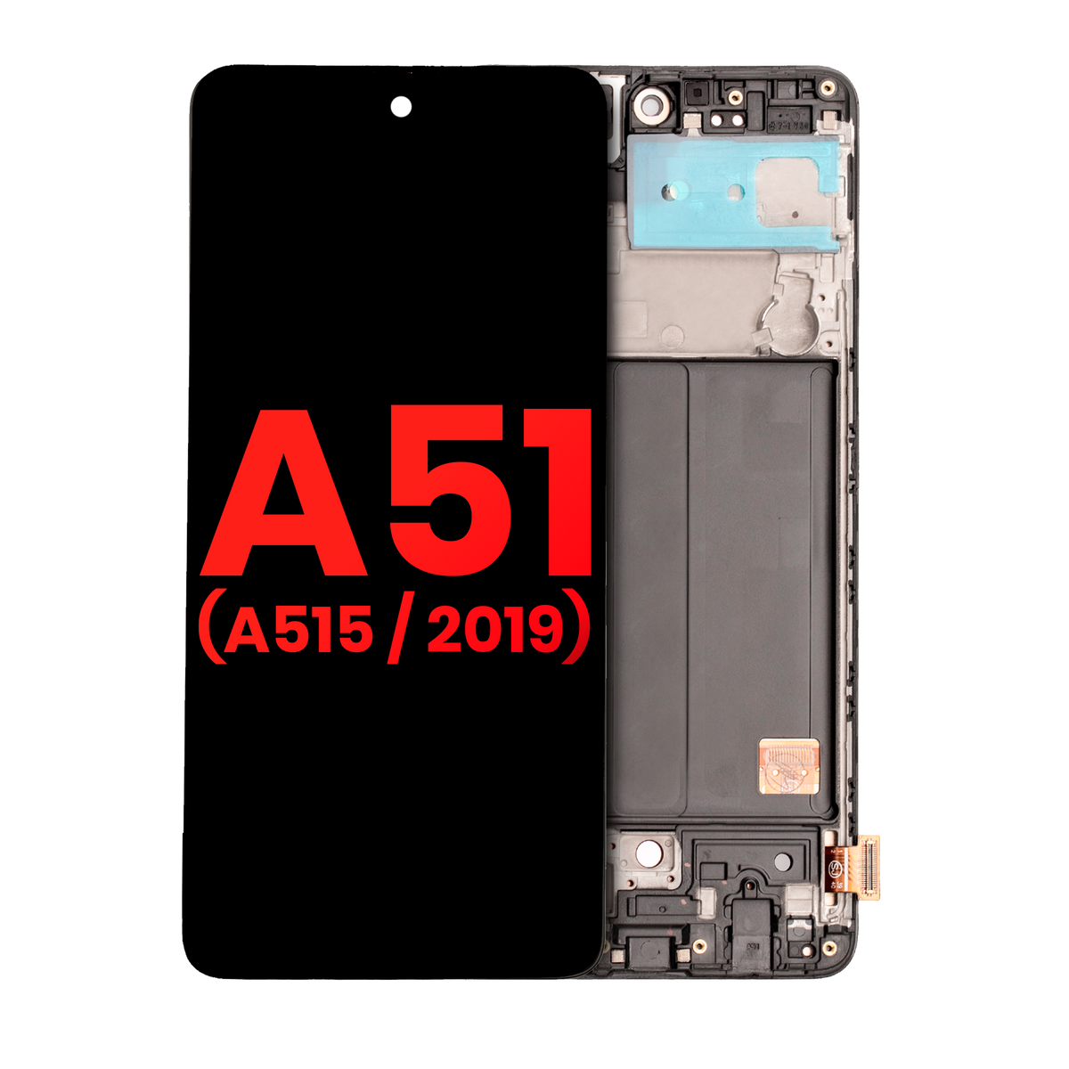 OLED Assembly With Frame Compatible For Samsung Galaxy A51 4G (A515 / 2019) (6.33") (Vemake) (All Colors)