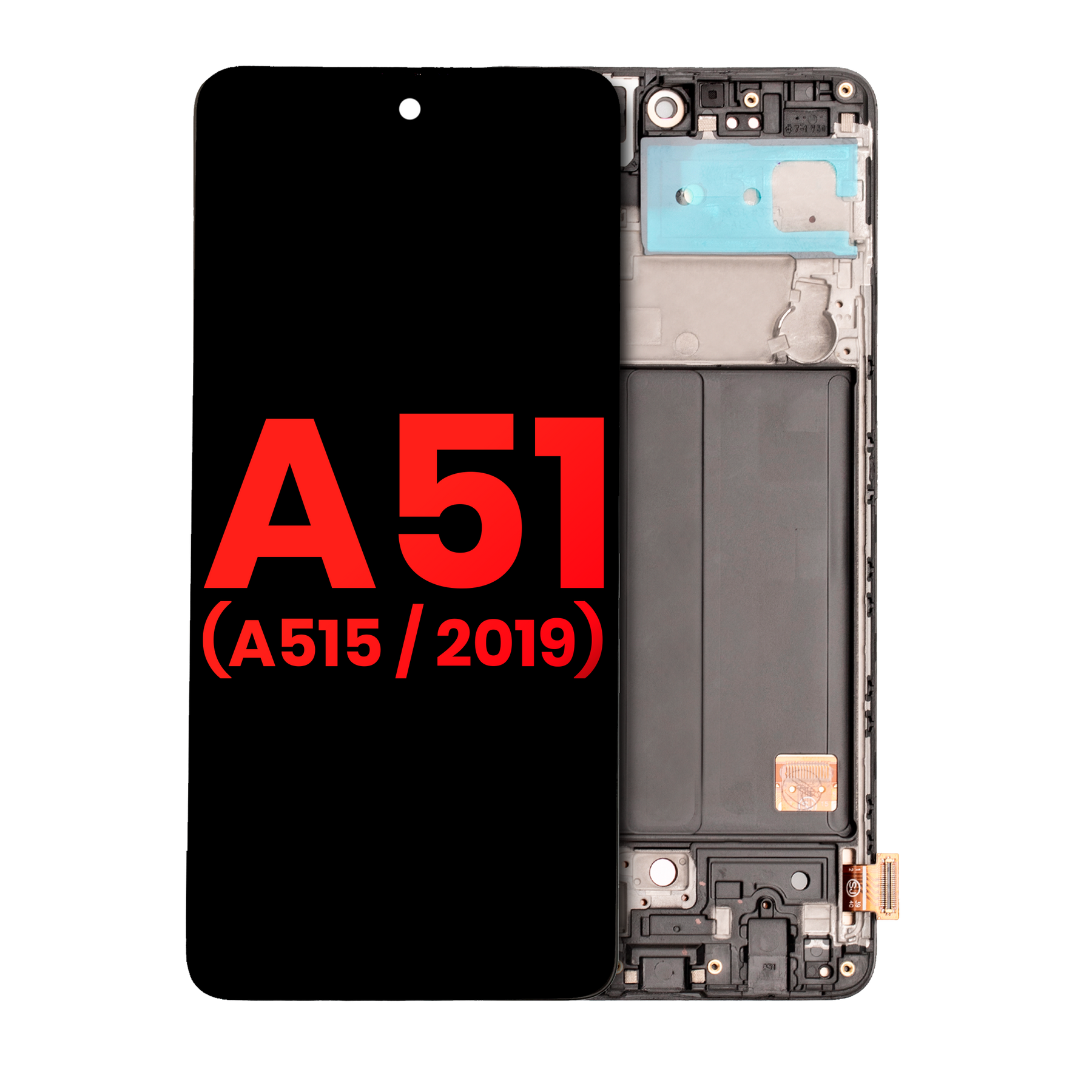 OLED Assembly With Frame Compatible For Samsung Galaxy A51 4G (A515 / 2019) (6.33") (Vemake) (All Colors)