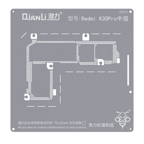 Bumblebee Stencil (QS129) For Xiaomi Redmi K30 Pro Middle Layered (Qianli)