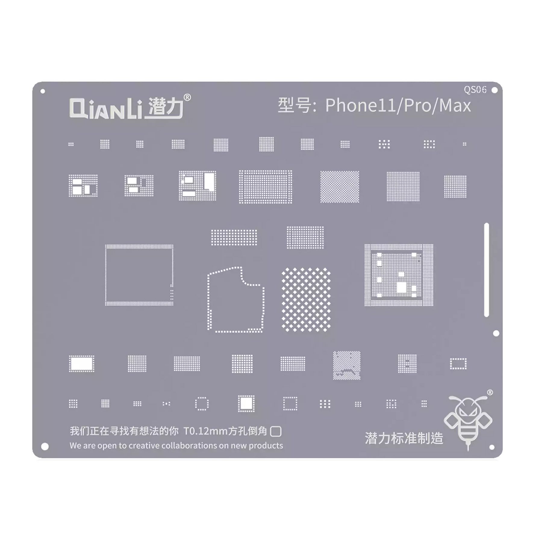 Bumblebee Stencil (QS06) For iPhone 11 / 11 Pro (Qianli)