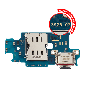 Charging Port Board With Sim Card Reader Compatible For Samsung Galaxy S24 Plus 5G (S926U) (US Version) (Premium)