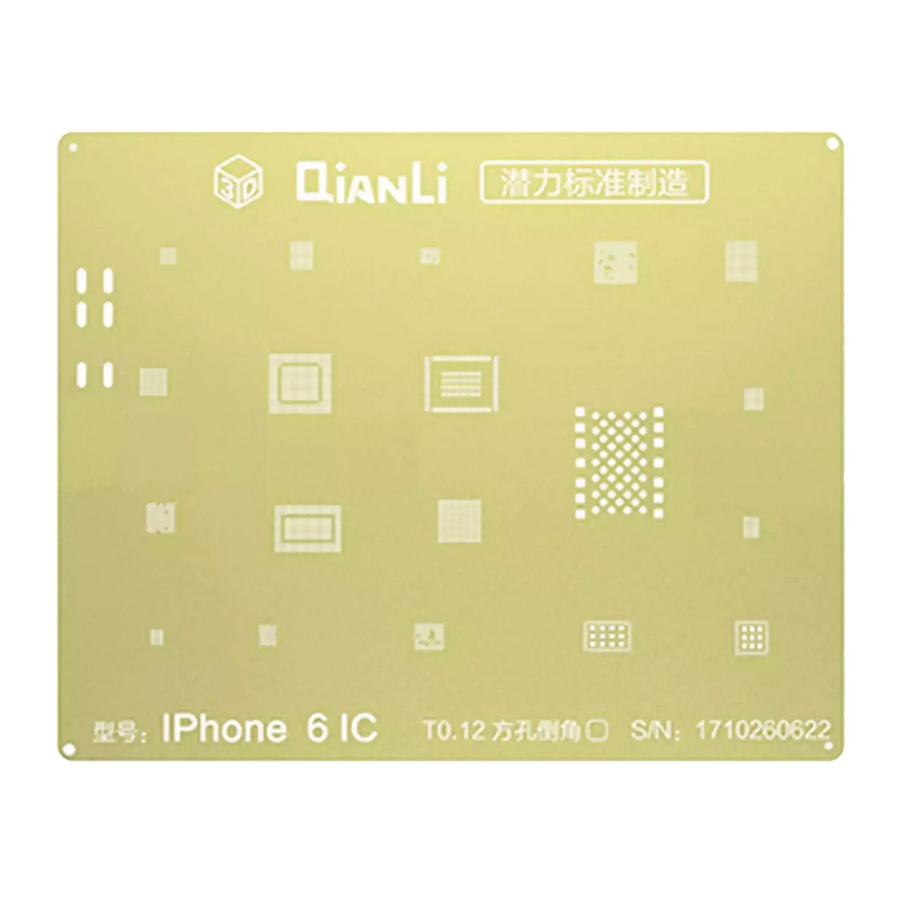 3D IC Golden Stencil Compatible For iPhone 6 / 6 Plus (Qianli)
