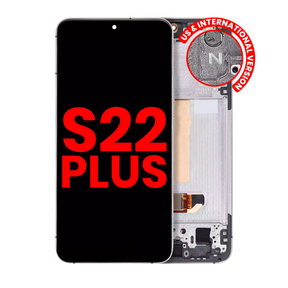OLED Assembly With Frame Compatible For Samsung Galaxy S22 Plus 5G (US & International Version) (Aftermarket Plus) (White)